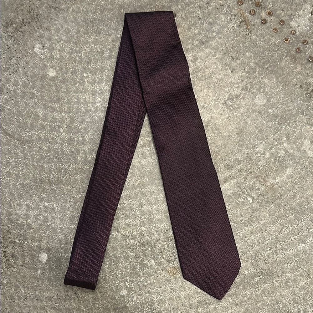 Burberry Dark Purple Tie – Handmade Luxury for the Everyday Professional